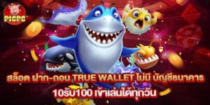 สล็อต ฝาก-ถอน true wallet ไม่มี บัญชีธนาคาร 10รับ100 เข้าเล่นได้ทุกวัน